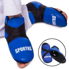 Фути захист ніг для єдинорборств SportKo S червоний, код: SP-4707_SR