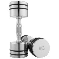 Гантель хромована FitGo 1х8 кг, код: 80034D-8