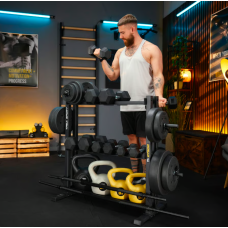 Стійка 3-рівнева для гантелей, грифів та гирь Trex Sport TX-075DR, код: 5902308238275