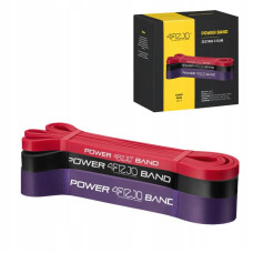 Еспандер-петля 4FIZJO Power Band 6-26 кг резина для фітнесу і спорту, набір 3 шт Mix, код: P-5907222931554