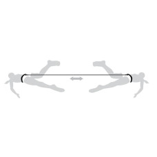 Поясний тренажер для плавання MadWave Belt Trainer Two Side 2,4м, чорний, код: M077106-S52