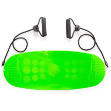 Дошка балансувальна з еспандерами FitGo Workout Board Twist 600х240 мм зелений, код: FI-1753_G