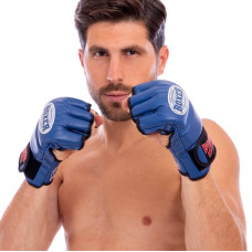 Рукавички для змішаних єдиноборств MMA Boxer XL, синій, код: 5021_XLBL