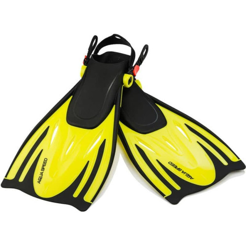 Ласти для дітей Aqua Speed Wombat Kid розмір 27-31, чорний-жовтий, код: 5908217630339