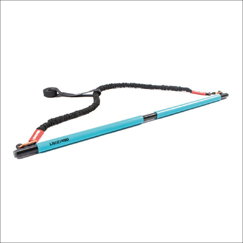 Тренажер для функціонального тренінгу LivePro Resistance Bar Set 1100x25 мм, синій-чорний, код: 6951376102567