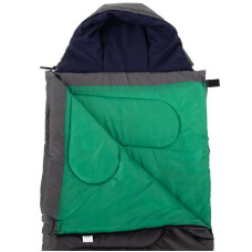 Спальний мішок ковдра Camping з капюшоном сірий, код: SY-4733-R_GR