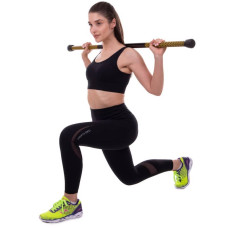 Бодібар Body Bar Zelart 2 кг, чорний-жовтий, код: FI-2611-2