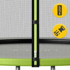 Батут із зовнішньою сіткою 4Fizjo Classic 12FT 374 см Black/Green, код: P-5907739312914