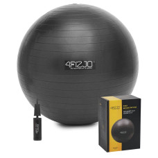М"яч для фітнесу (фітбол) 4Fizjo 85 см Anti-Burst Black, код: P-5907222931516