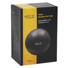 М"яч для фітнесу (фітбол) 4Fizjo 85 см Anti-Burst Black, код: P-5907222931516