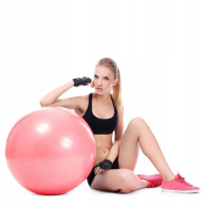 М"яч для фітнесу Springos 75 см Anti-Burst Pink, код: FB0012