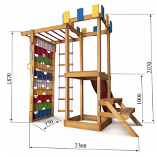 Дитячий ігровий комплекс для будинку PLAYBABY Babyland 2300х750х2100 мм, код: Babyland-14