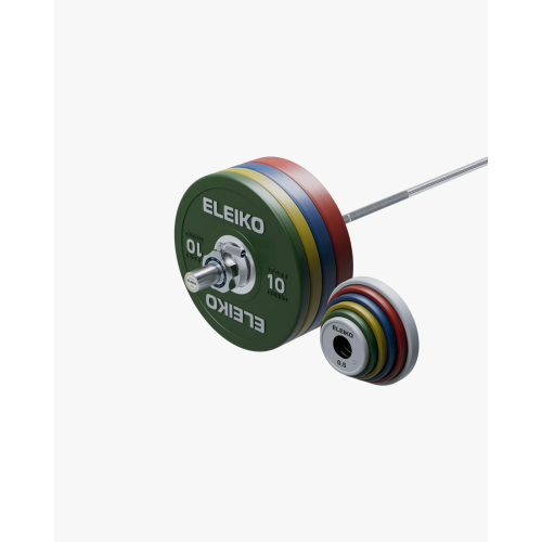 Комплект штанги Eleiko Performance - 185 кг, жіночий, кольоровий, код: BD-1-509-FH