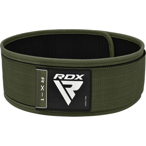Пояс для важкої атлетики RDX RX1 Weight Lifting Belt S Army Green, код: WBS-RX1AG-S