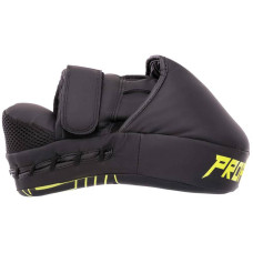 Лапа вигнута для боксу та єдиноборств Fistrage Flex 240x180x60 мм, 2шт, чорний-салатовий, код: VL-5485_BKLG