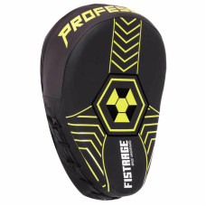Лапа вигнута для боксу та єдиноборств Fistrage Flex 240x180x60 мм, 2шт, чорний-салатовий, код: VL-5485_BKLG