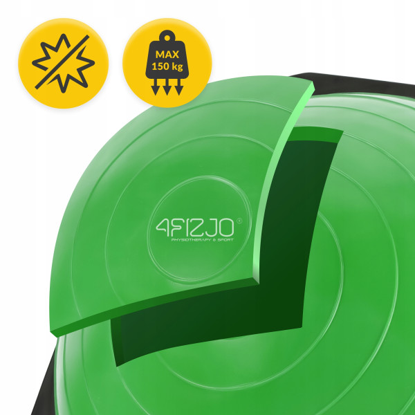 Балансувальна платформа 4Fizjo Bosu Ball 60 см, зелений, код: P-5907222931486