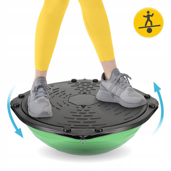Балансувальна платформа 4Fizjo Bosu Ball 60 см, зелений, код: P-5907222931486