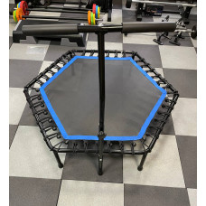 Батут для фітнесу (джампінг) Generation Fitness FF32G5C d=1220мм, чорний-синій, код: 523151-AX