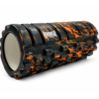 Масажний ролик (роллер) PowerPlay Massage Roller (33x14см.), чорно-помаранчевий, код: PP_4025_Black/Orange