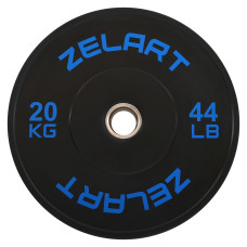 Бамперні диски гумові Zelart Bumper Plates 51мм, 20кг, чорний-синій, код: TA-4790-20