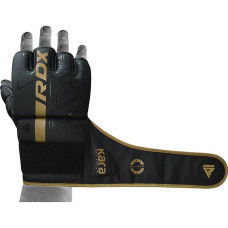 Рукавиці для ММА RDX F6 Kara Matte XL, чорний-золотий, код: GGR-F6MGL-XL