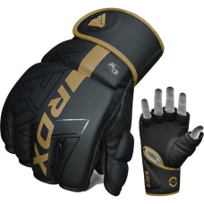 Рукавиці для ММА RDX F6 Kara Matte XL, чорний-золотий, код: GGR-F6MGL-XL