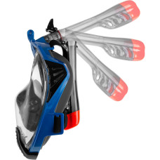 Повнолицьова маска Aqua Speed Drift 9930 S/M, чорний-синій, код: 5908217699305