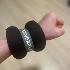 Обважнювачі-манжети для ніг та рук PowerPlay Ankle/Wrist Weights 2х0,5 кг, чорний, код: PP_4349_Black_0.5