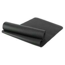 Килимок для йоги та фітнесу FitGo NBR 1830x610x10 мм, чорний, код: FI-0876-1_BK