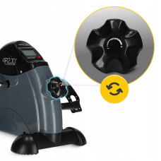 Міні велотренажер 4FIZJO Active 2 в 1 для рук та ніг Grey/Black, код: P-5905973401708