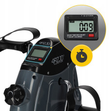Міні велотренажер 4FIZJO Active 2 в 1 для рук та ніг Grey/Black, код: P-5905973401708