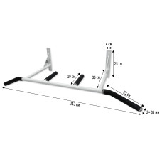 Турнік на стіну EasyFit ChinUP білий, код: EF-1050-BW-EF