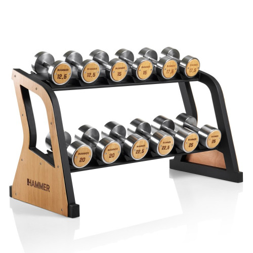 Стійка для гантель Hummer Dumbbell Rack Exclusive 12,5–25 кг, код: 17398-S25