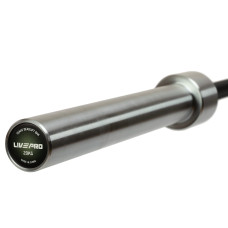 Гриф прямий для станової тяги хромований Олімпійський Texas Deadlift Bar LiveUp 2,3м, ø50мм, код: LP8371