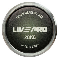 Гриф прямий для станової тяги хромований Олімпійський Texas Deadlift Bar LiveUp 2,3м, ø50мм, код: LP8371
