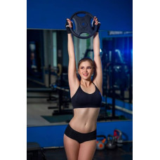 Диск сталевий RN-Sport 10 кг під гриф Ø25мм для штанги з Quatro хватом, код: RN_quatro 10-27