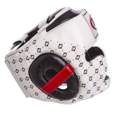 Шолом боксерський з повним захистом шкіряний Fairtex L білий, код: HG10_LW-S52