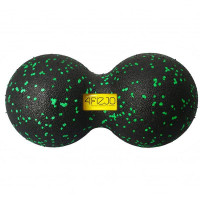 Масажний м'яч подвійний 4FIZJO EPP DuoBall 12 (120 мм), Black/Green, код: P-5907222931325