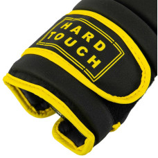 Боксерські рукавиці Hard Touch 14 унцій, чорний-золотий, код: BO-4658_14GO