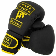Боксерські рукавиці Hard Touch 14 унцій, чорний-золотий, код: BO-4658_14GO