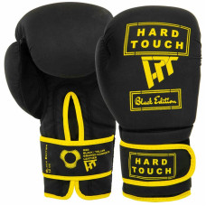 Боксерські рукавиці Hard Touch 14 унцій, чорний-золотий, код: BO-4658_14GO