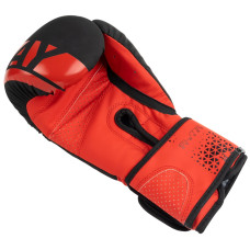 Боксерські рукавиці PowerPlay Matt Challenger 10 унцій, чорний-червоний, код: PP_3086_10oz_Bl/Red