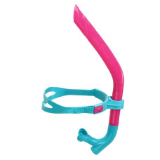 Трубка фронтальна дихальна для плавання MadWave Pro Snorkel junior, рожевий, код: M077702_P