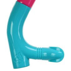 Трубка фронтальна дихальна для плавання MadWave Pro Snorkel junior, рожевий, код: M077702_P