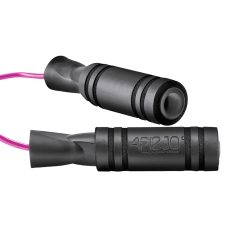 Скакалка з підшипниками 4Fizjo Basic 280 см, чорний-рожевий, код: P-5907739313140