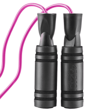 Скакалка з підшипниками 4Fizjo Basic 280 см, чорний-рожевий, код: P-5907739313140