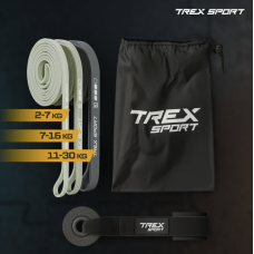 Набір резинок для фітнесу Trex Sport TX-003PB 3в1 2-30кг, код: 5902308233126