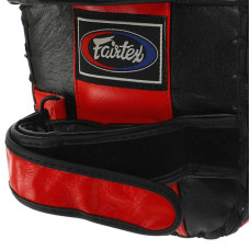 Пади для тайського боксу Тай-педи Fairtex 370x190x100 мм, 1 шт, чорний-червоний, код: BO-3890_BKR