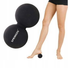 Масажний м"яч подвійний Springos Lacrosse Double Ball 130х65 мм, код: FA0053